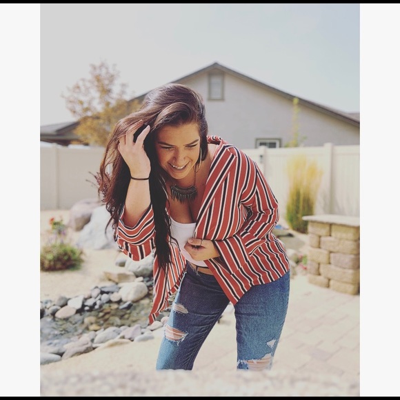 Striped blazer - Picture 1 of 5